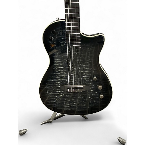 Used Cordoba Stage Black Burst Classical Acoustic Electric Guitar