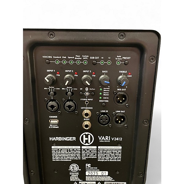 Used Harbinger VARI V3412 Powered Speaker