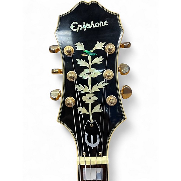 Used Epiphone Sheraton Natural Hollow Body Electric Guitar