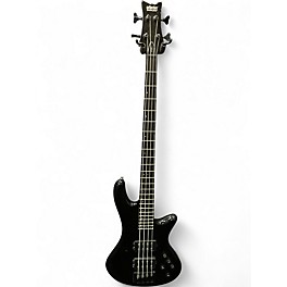 Used Schecter Guitar Research stage 4 Black Electric Bass Guitar