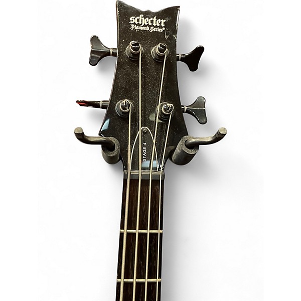 Used Schecter Guitar Research stage 4 Black Electric Bass Guitar