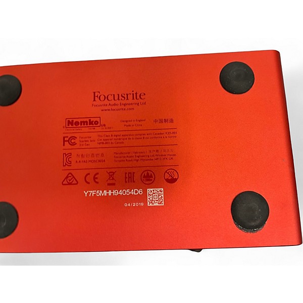Used Focusrite Scarlett Solo Gen 3 Audio Interface