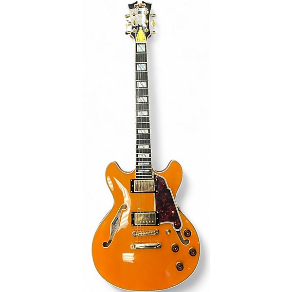 Used D'Angelico EXCEL MINI DC Amber Hollow Body Electric Guitar