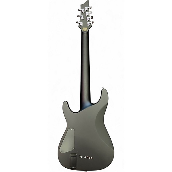 Used Schecter Guitar Research Damien Platinum Black Solid Body Electric Guitar