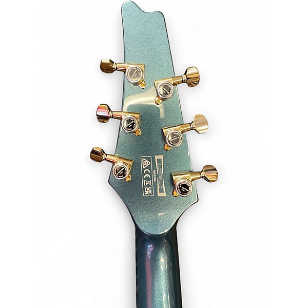 Used Ibanez IC420 Antique Blue Metallic Solid Body Electric Guitar