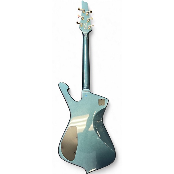 Used Ibanez IC420 Antique Blue Metallic Solid Body Electric Guitar