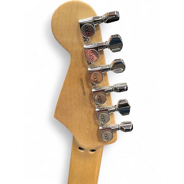 Used EVH Stripe Series Circles Black and White Solid Body Electric Guitar