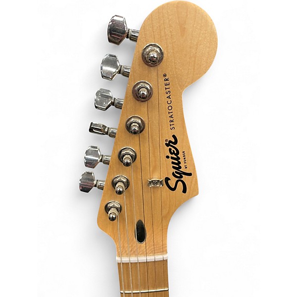 Used Squier Sonic Stratocaster Black Solid Body Electric Guitar