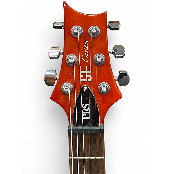 Used PRS SE Custom 24 Orange Solid Body Electric Guitar