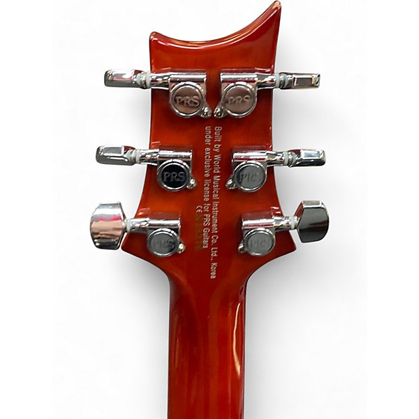 Used PRS SE Custom 24 Orange Solid Body Electric Guitar