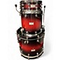Used Mapex 7 Piece Saturn III Black Cherry Sparkle Drum Kit thumbnail