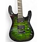 Used Jackson Dinky JS20 Transparent Green Solid Body Electric Guitar