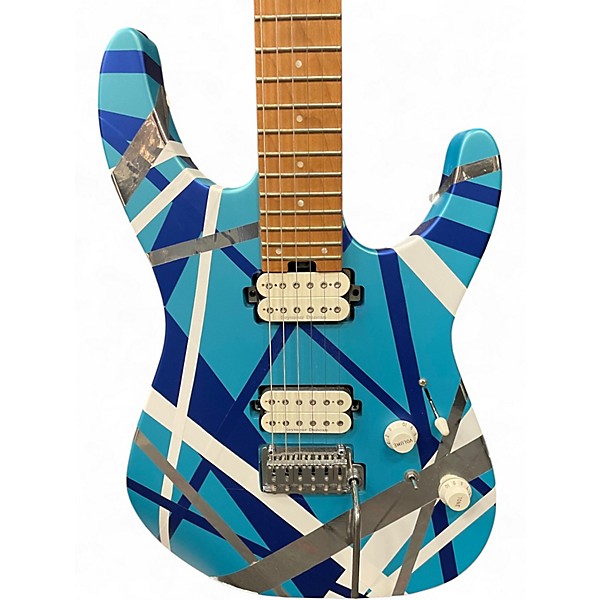 Used Charvel Pro-Mod DK24 HH 2PT CM Matte Blue Frost Solid Body Electric Guitar