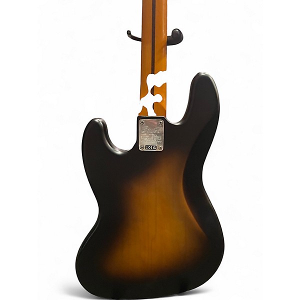 Used Squier Affinity Jazz Bass 3 Tone Sunburst Electric Bass Guitar