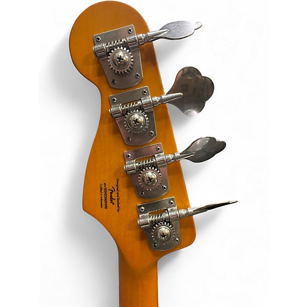 Used Squier Affinity Jazz Bass 3 Tone Sunburst Electric Bass Guitar