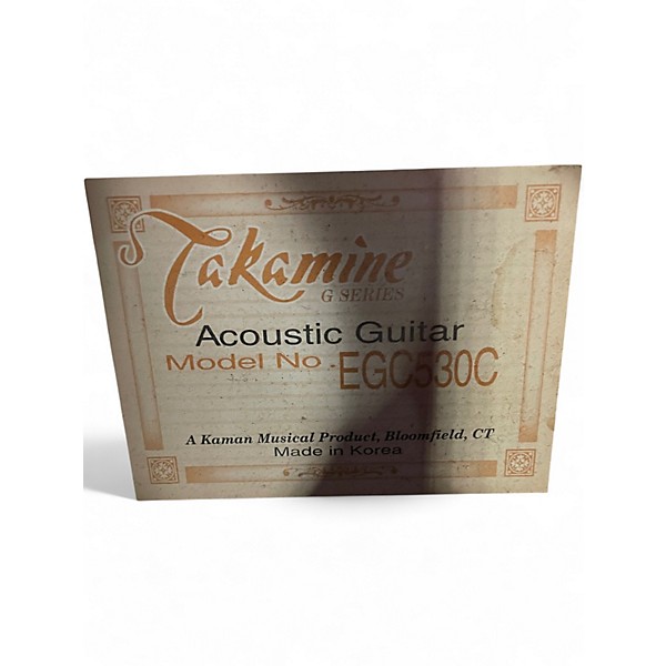 Used Takamine EGC530C 2 Color Sunburst Acoustic Guitar