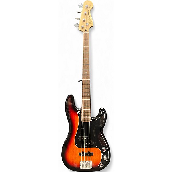 Used Squier Precision Bass Tobacco Sunburst Electric Bass Guitar