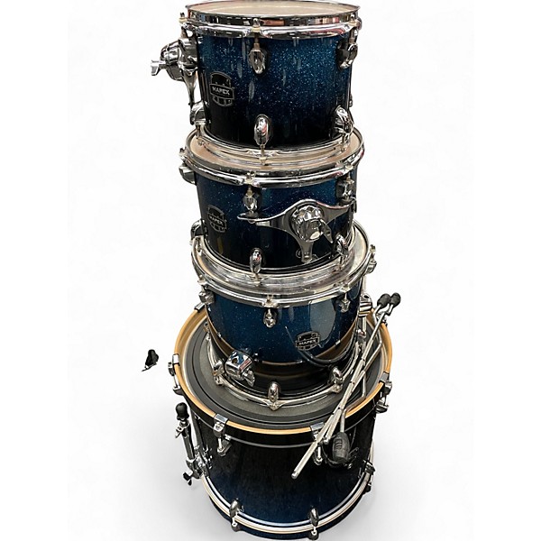 Used Mapex 5 Piece Armory BLUE WAVE Drum Kit