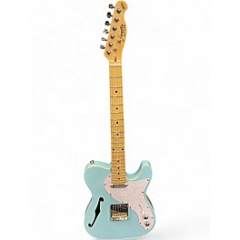 Used Firefly Thinline Blue Hollow Body Electric Guitar