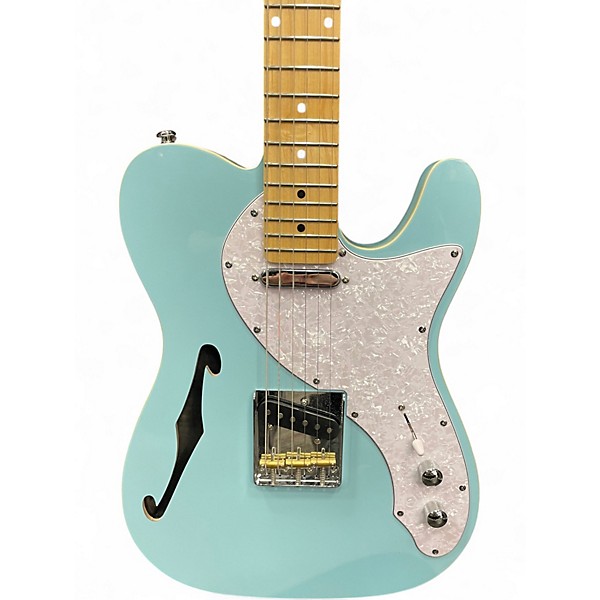 Used Firefly Thinline Blue Hollow Body Electric Guitar