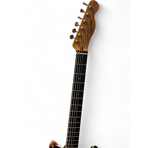 Used Squier classic vibe baritone custom telecaster Black Solid Body Electric Guitar