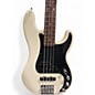 Used Fender Deluxe Active Precision Bass Special Black and White Electric Bass Guitar