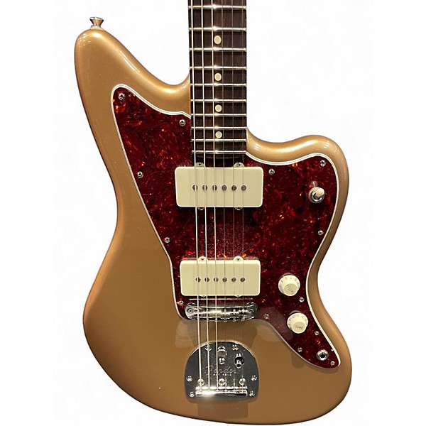 Used Fender American Professional Jazzmaster Faded Firemist Gold Solid Body Electric Guitar