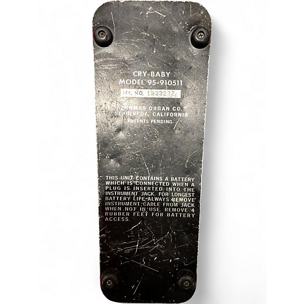 Vintage 1970s Dunlop CRYBABY Effect Pedal