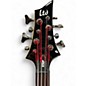 Used ESP LTD B208FM 8 String Trans Black Electric Bass Guitar