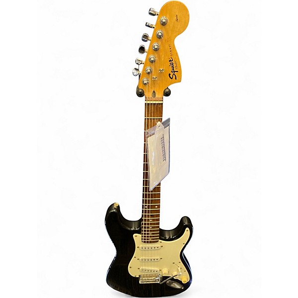 Used Squier Affinity Stratocaster Black Solid Body Electric Guitar
