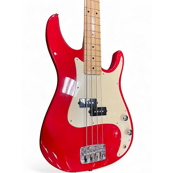 Used Peavey FURY Candy Apple Red Electric Bass Guitar