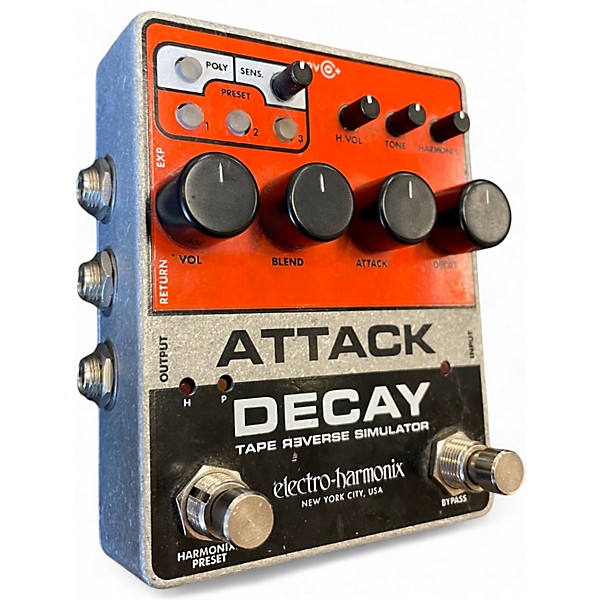 Used Electro-Harmonix ATTACK AND RELEASE TAPE REVERSE SIMULATOR Pedal