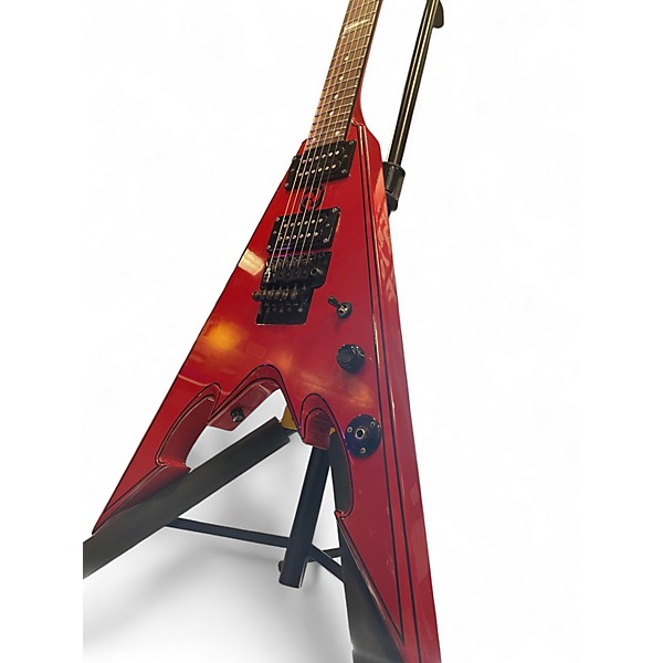 Used Dean CBV Corey Beaulieu V Red Solid Body Electric Guitar