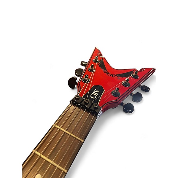 Used Dean CBV Corey Beaulieu V Red Solid Body Electric Guitar