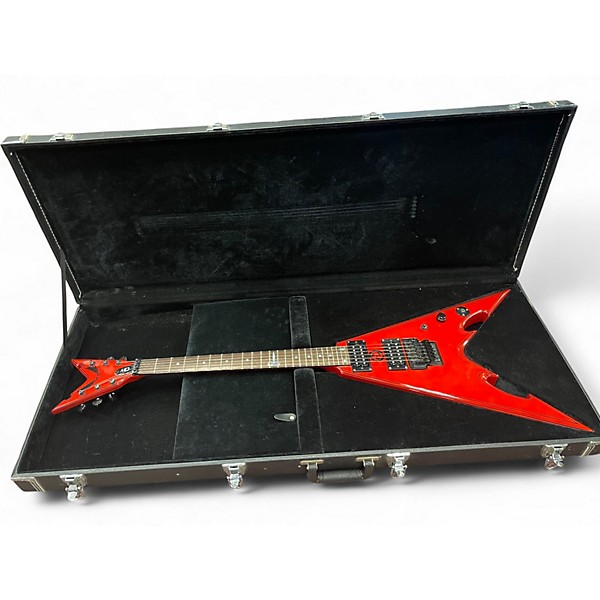 Used Dean CBV Corey Beaulieu V Red Solid Body Electric Guitar