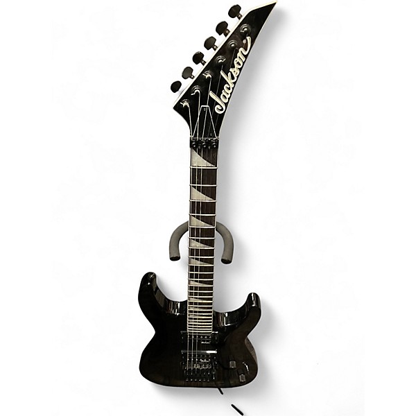 Used Jackson JS32TQ Dinky Trans Black Solid Body Electric Guitar