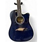 Used Kona K1TBL Trans Blue Acoustic Guitar
