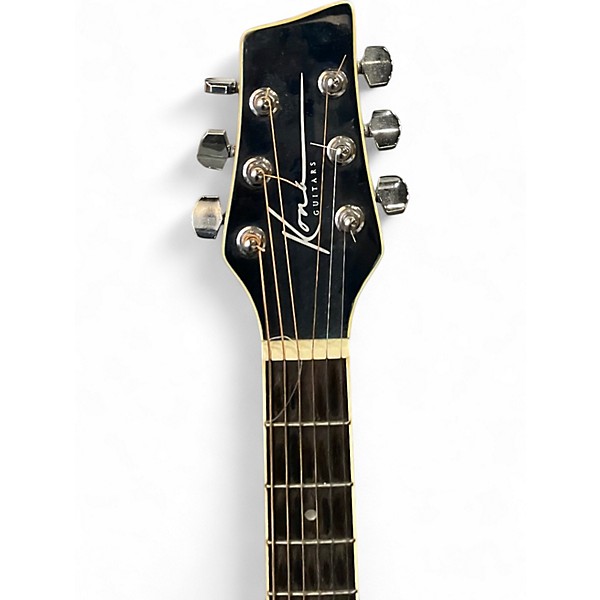 Used Kona K1TBL Trans Blue Acoustic Guitar
