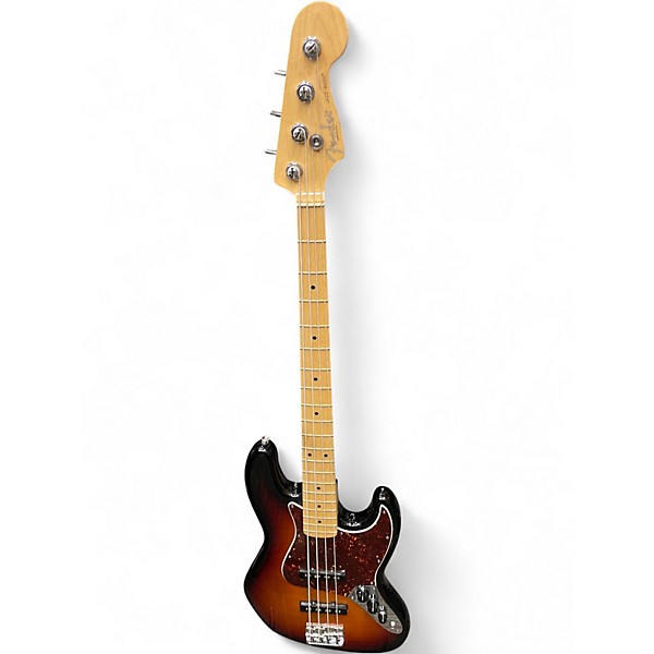 Used 2012 Fender American Standard Jazz Bass 2 Tone Sunburst Electric Bass Guitar