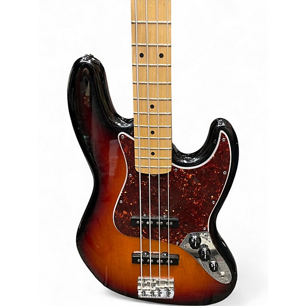 Used 2012 Fender American Standard Jazz Bass 2 Tone Sunburst Electric Bass Guitar