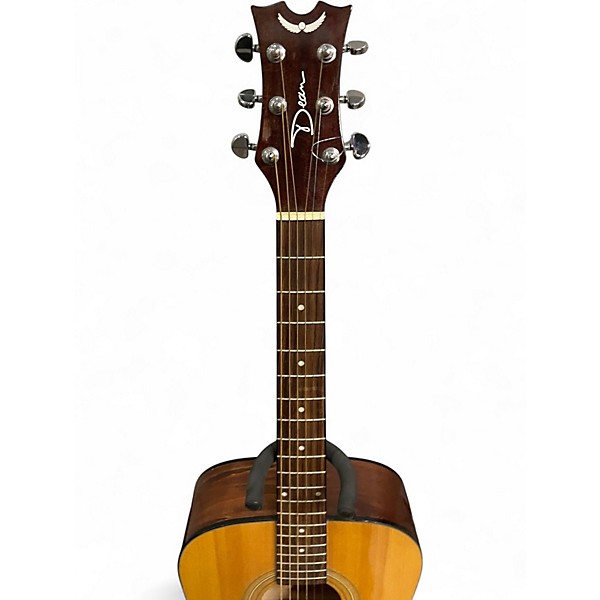 Used Dean Tradition AK48PK Dreadnought NATUAL Acoustic Guitar