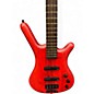 Used Warwick Corvette 4 String trans red Electric Bass Guitar