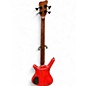 Used Warwick Corvette 4 String trans red Electric Bass Guitar