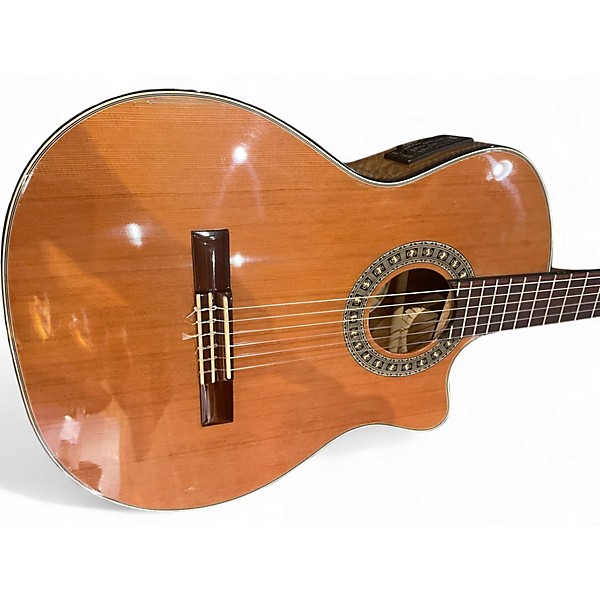 Used Fender CDN240SCE Natural Classical Acoustic Electric Guitar