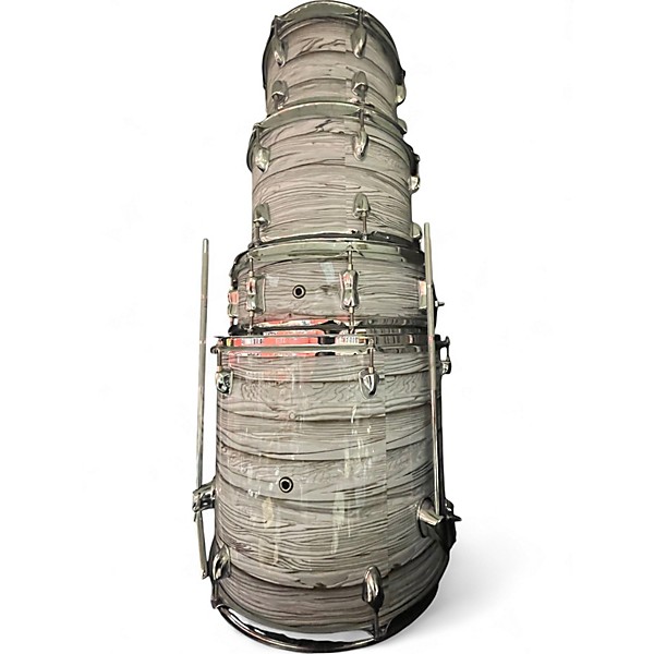 Used Mapex 5 Piece Venus Classic White Driftwood Drum Kit