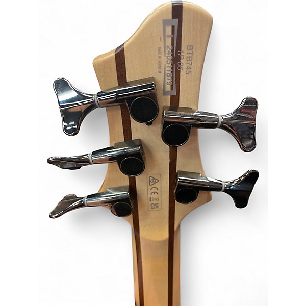 Used Ibanez BTB745 Natural Electric Bass Guitar