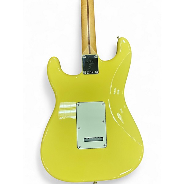 Used Fender Player Stratocaster Yellow Solid Body Electric Guitar