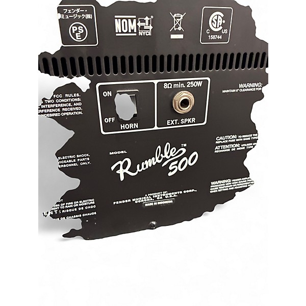 Used Fender Rumble 500 2x10 500W Bass Combo Amp