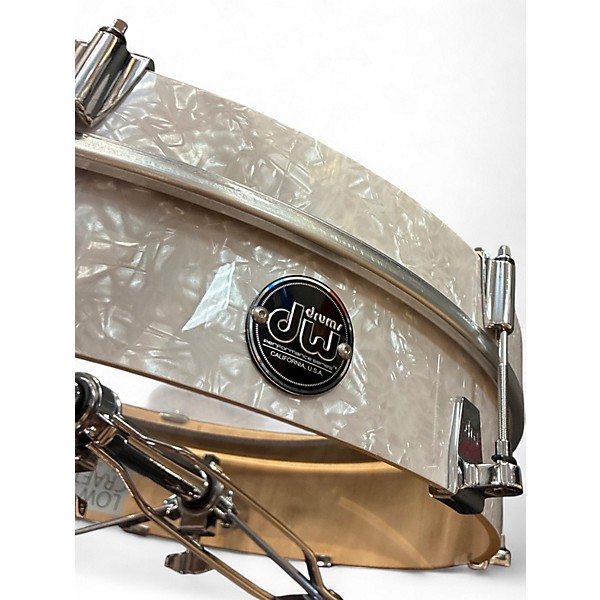 Used DW 4 Piece Performance Series 4-Piece Low Pro Travel Shell Pack White Marine Pearl Drum Kit