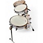 Used DW 4 Piece Performance Series 4-Piece Low Pro Travel Shell Pack White Marine Pearl Drum Kit